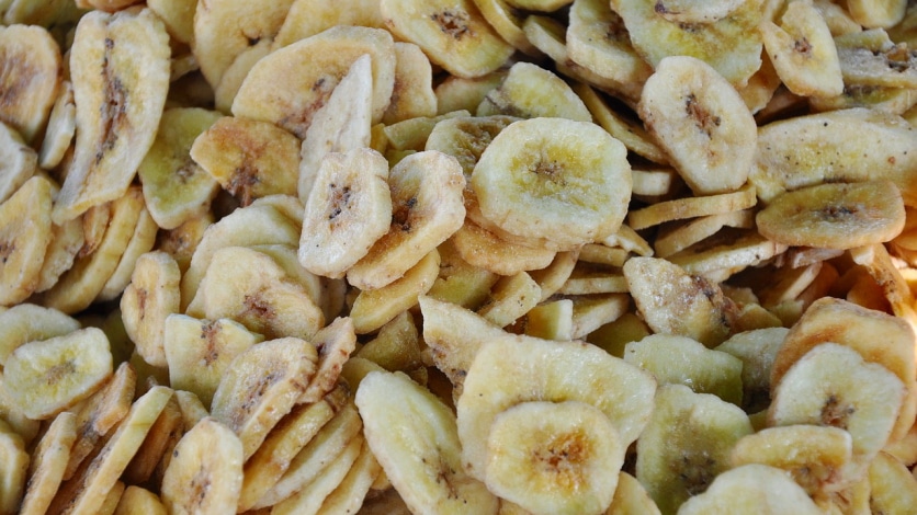 chipsy bananowe kandyzowane